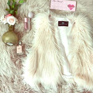 Faux fur vest
